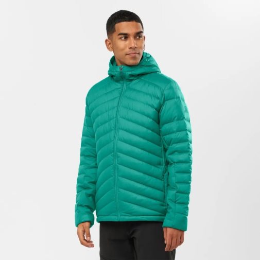 Green Salomon Essential Xwarm Down Men's Insulated Jackets | PH 78459Z